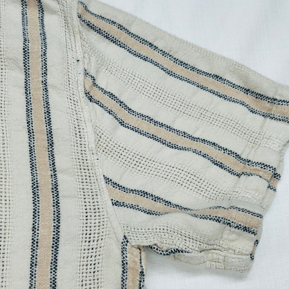 Abercrombie & Fitch Camp Shirt Mens XL Summer Linen Blend Beach Resort Casual - Picture 4 of 16
